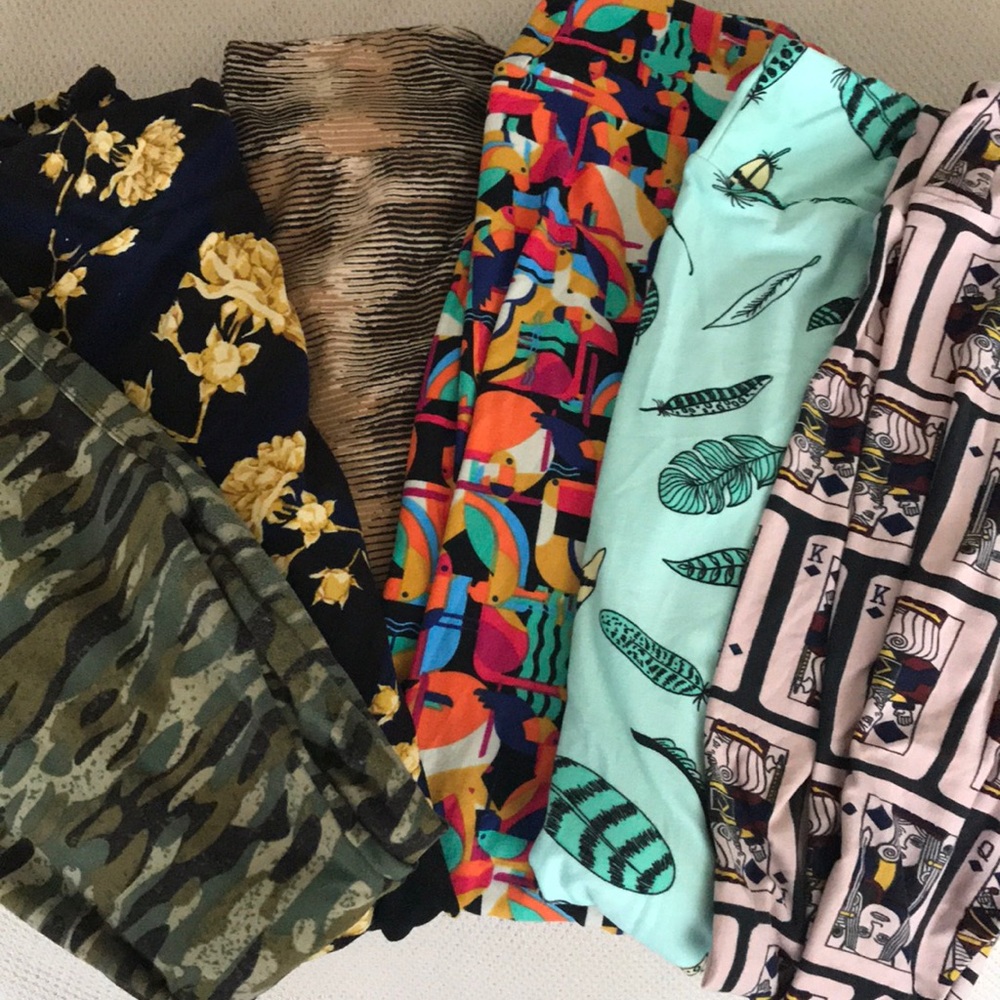 Lularoe Leggings - 6 pairs! Used OS